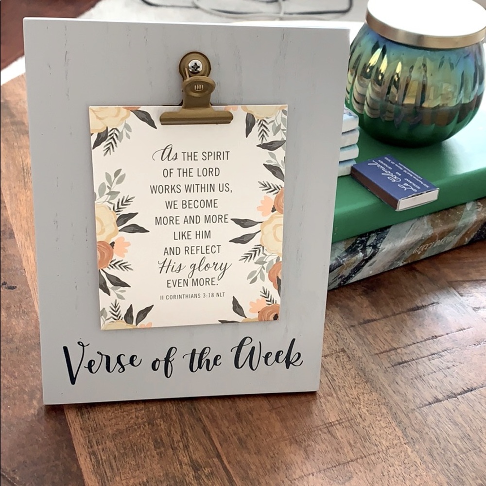 Verse of the week clip board